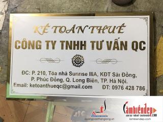 Tổng hợp mẫu biển công ty, văn phòng, đẹp nhất năm 2025