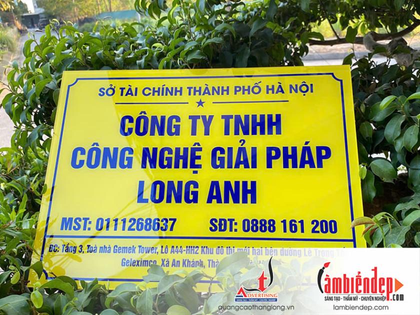 Làm Biển Công Ty Lấy Ngay Trong 30 Phút: Đẹp, Chuẩn thông tin Thuế, Giá Rẻ