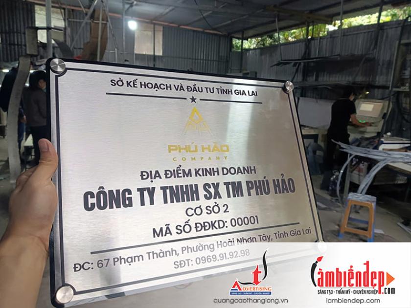 Làm Biển Công Ty Lấy Ngay Trong 30 Phút: Đẹp, Chuẩn thông tin Thuế, Giá Rẻ