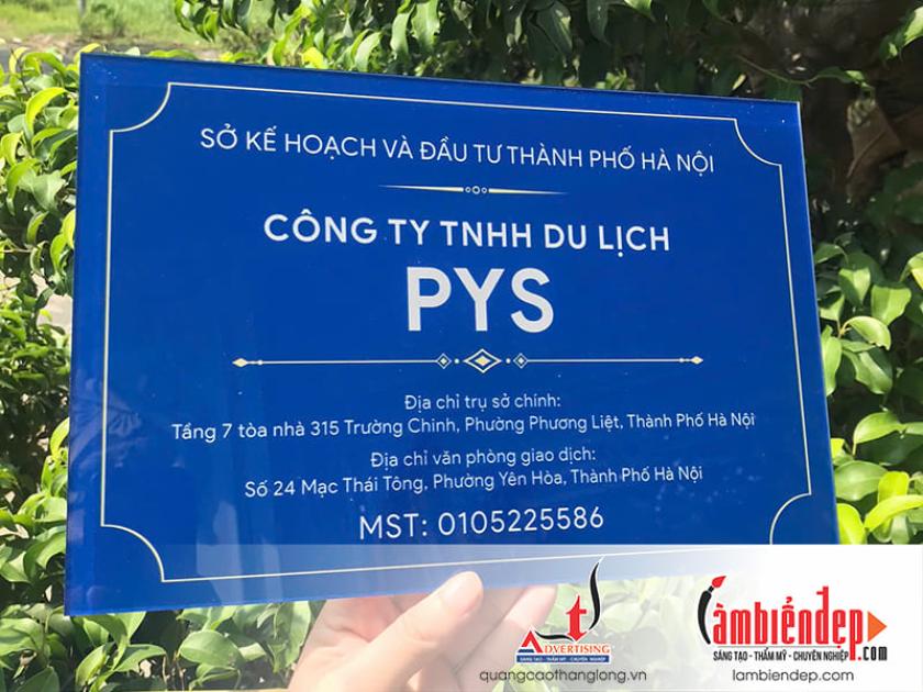 Làm Biển Công Ty Lấy Ngay Trong 30 Phút: Đẹp, Chuẩn thông tin Thuế, Giá Rẻ