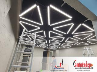 Thi công đèn LED decor thả trần trang trí theo yêu cầu KHÔNG đụng hàng